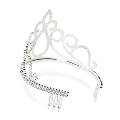 Blue Panda tiara fit 4-5x3-5x4-5in silver for kids