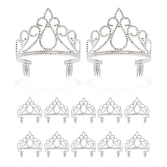 Blue Panda tiara flower girl option in silver for weddings