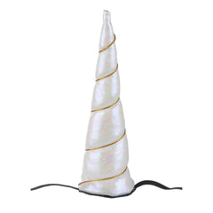 Blue Panda unicorn horn headband in festive colors for holiday gatherings.