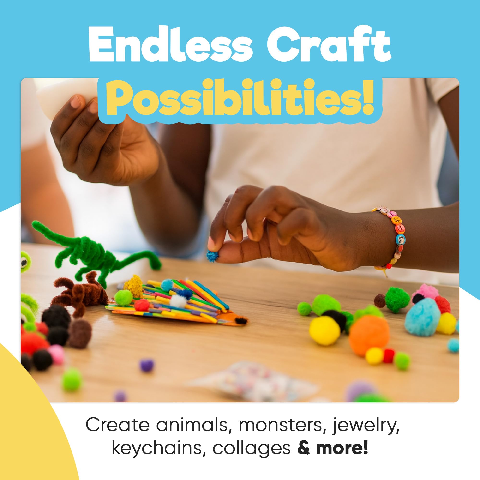 Blue Squid Arts & Crafts Supplies feature 2800+ pieces for creative projects