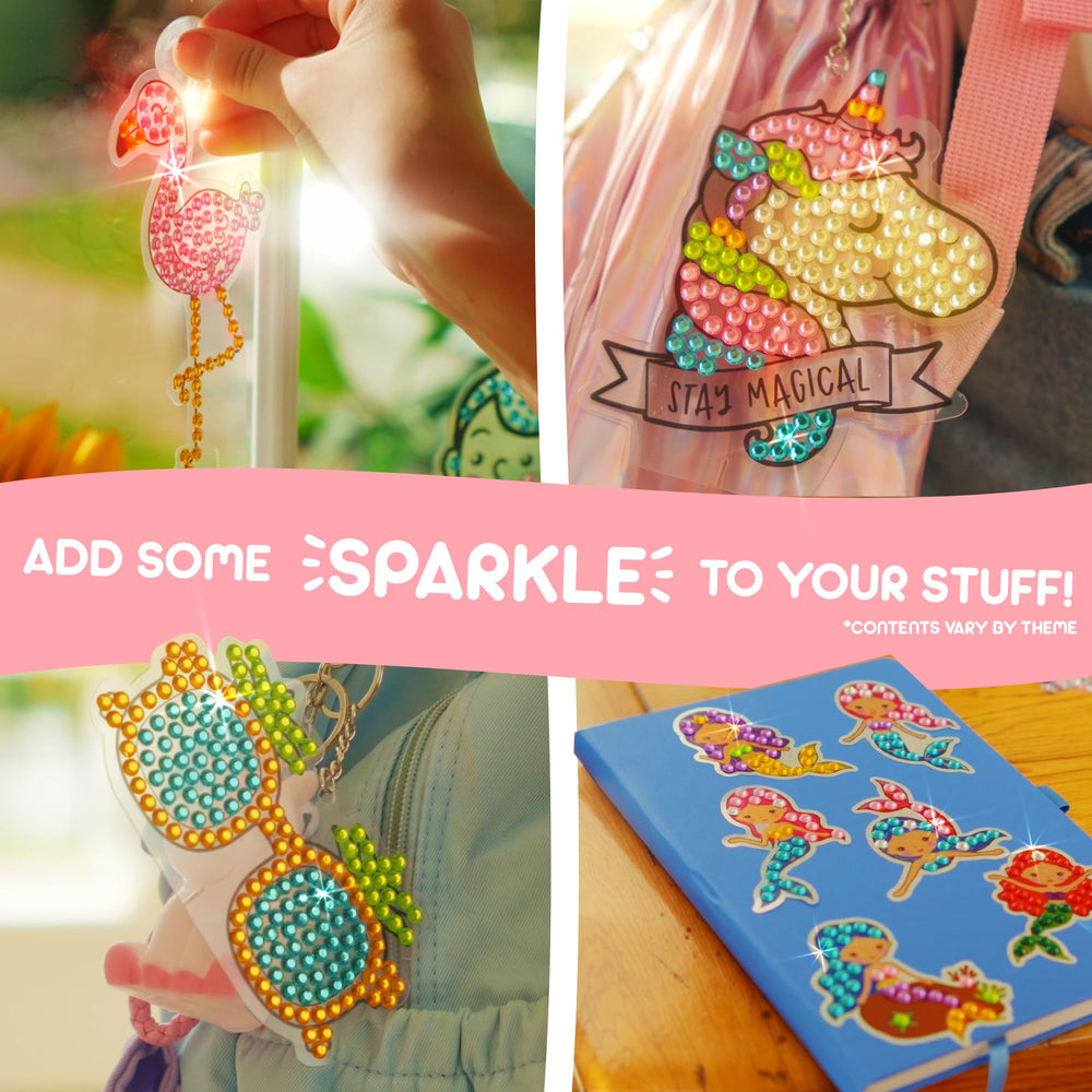 Blue Squid Unicorn Diamond Art Kit colorful gem stickers for creativity