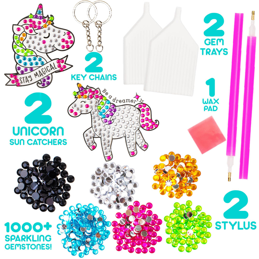 Blue Squid Unicorn Diamond Art Kit sun catchers brighten windows