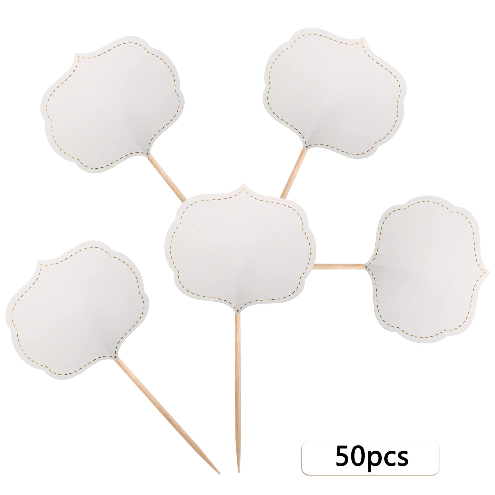 BLUE TOP buffet labels double-sided for clear item labeling at events
