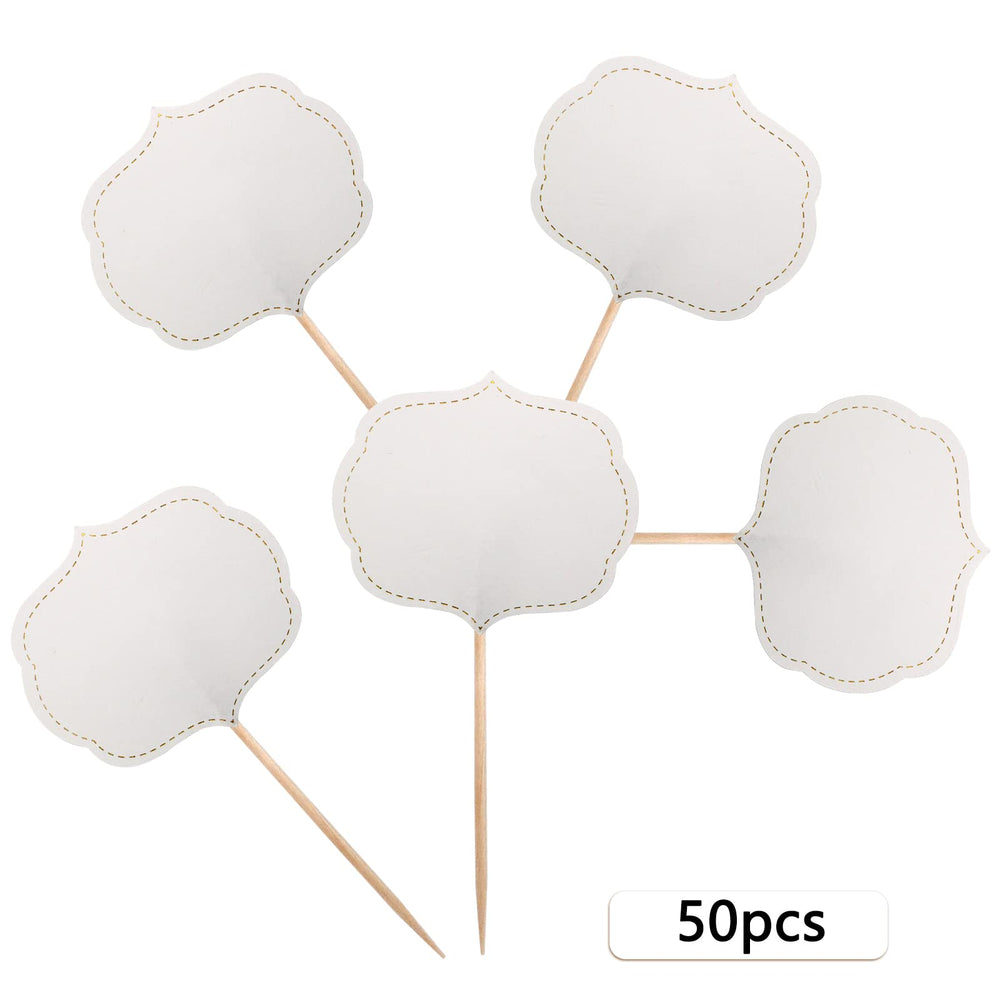 BLUE TOP buffet labels double-sided for clear item labeling at events