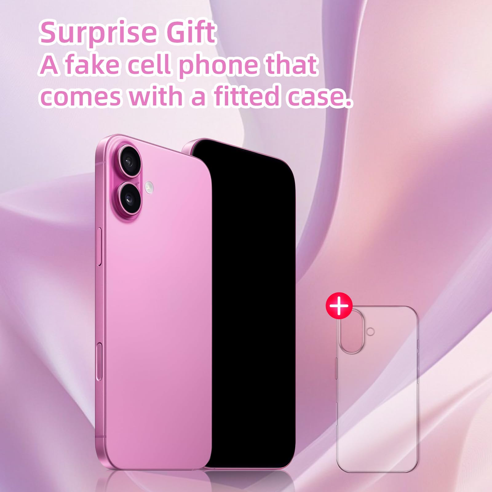 Blue Union fake phone pink side view highlights durable plastic build for stage use