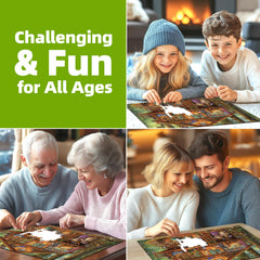 Blueforest 1000-piece puzzle presented as a thoughtful gift for adults and puzzle lovers.