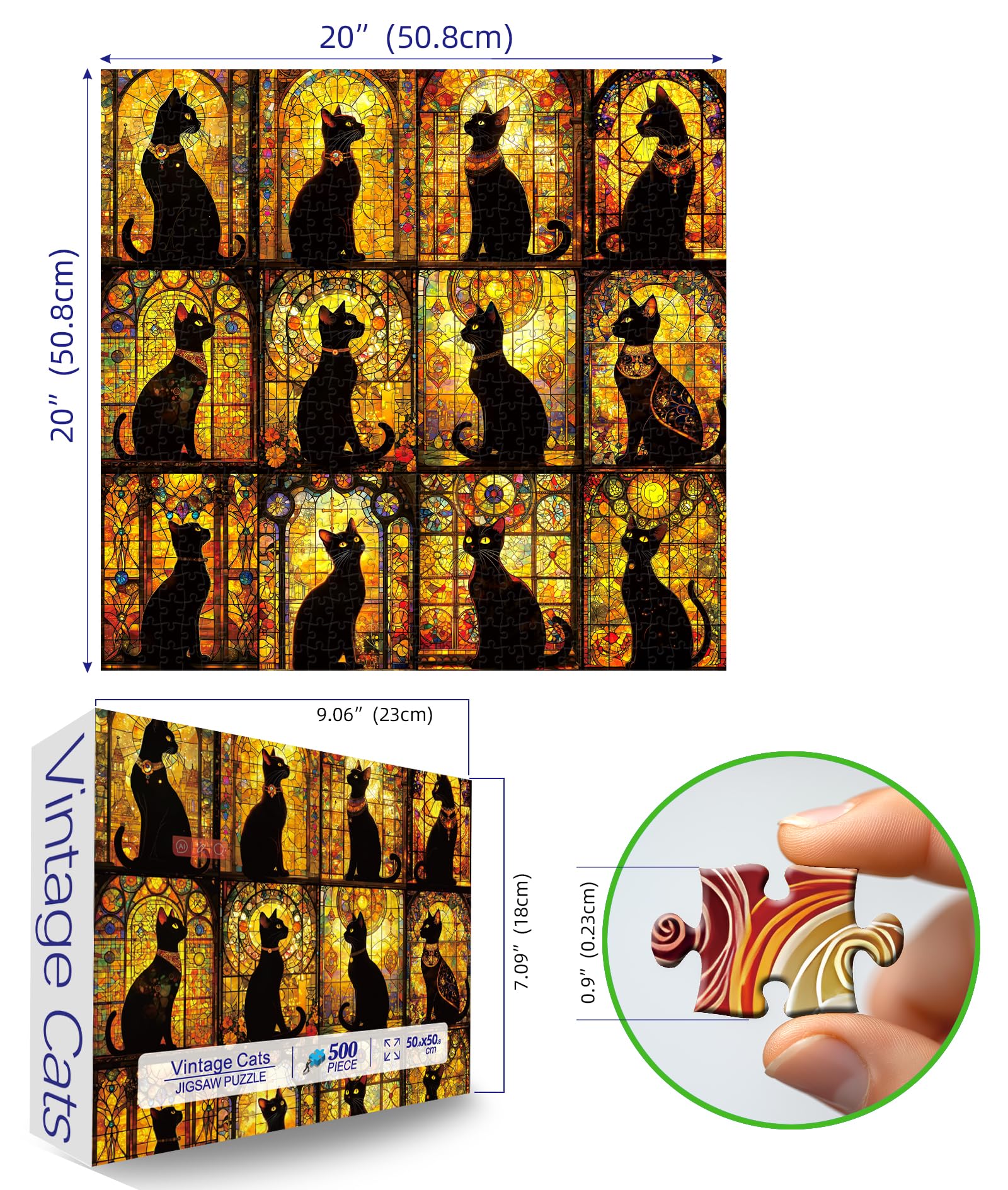 Blueforest puzzle pieces close-up highlighting high-precision cutting for seamless assembly