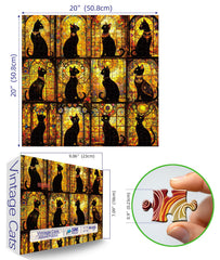 Blueforest puzzle pieces close-up highlighting high-precision cutting for seamless assembly