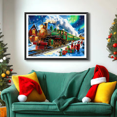 Blueforest puzzle cozy village scene for family holiday bonding.