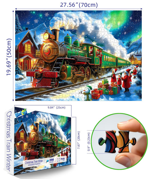 Blueforest puzzle snowy mountains scene promotes focused, mindful breaks.