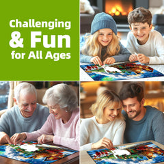 Blueforest puzzle thick pieces offer durable, long lasting fun.