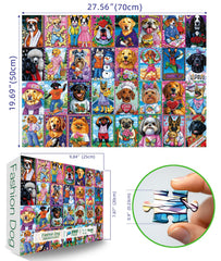 Blueforest colorful dog portraits puzzle scene ideal for family game nights.