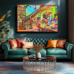 Blueforest cozy family night puzzle scene promotes calm, social bonding through shared creativity.