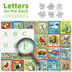 Blueforest embroidered animal puzzle HD print showing crisp animal features