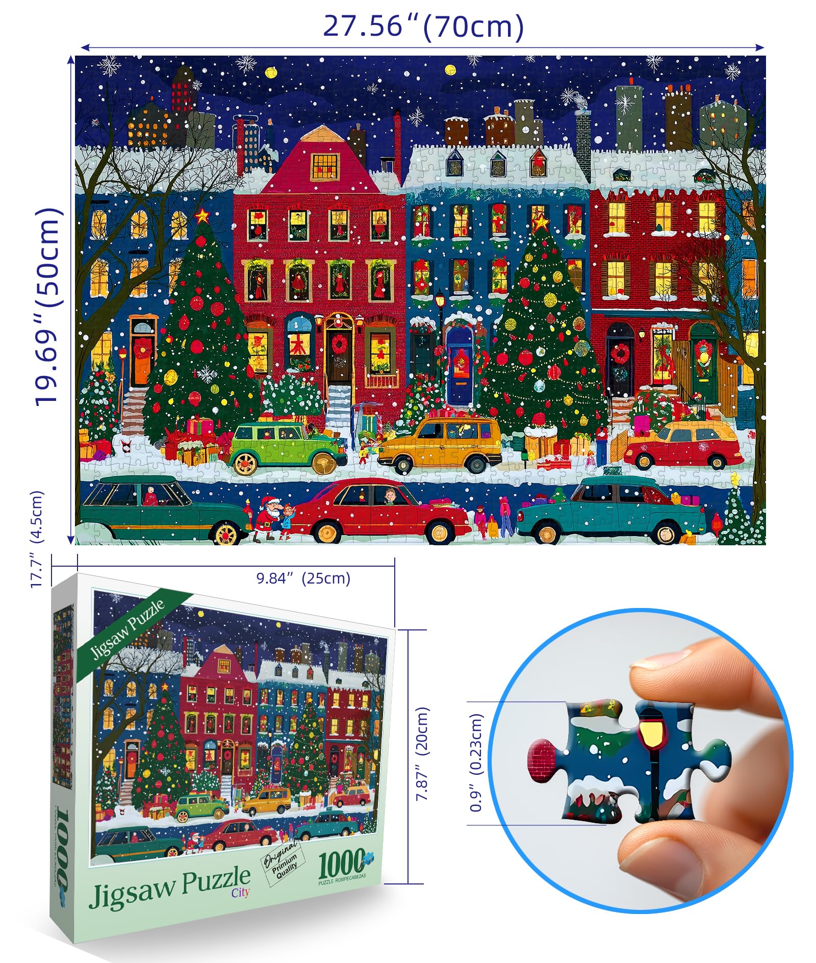 Blueforest back-letter labels A B C guide puzzle assembly.