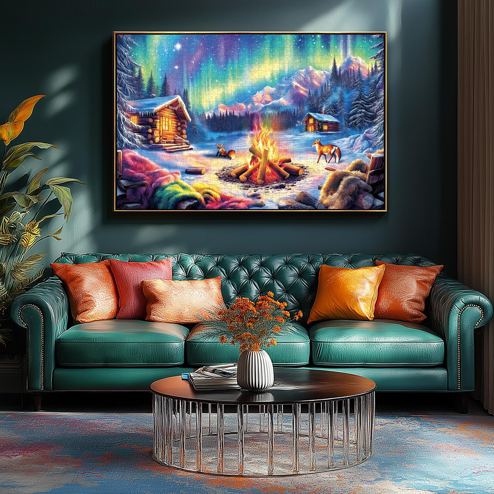 Blueforest 1000-piece puzzle fosters mindful concentration during winters.