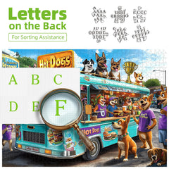 Blueforest poster guide inside; helpful glare-free reference for puzzle assembly