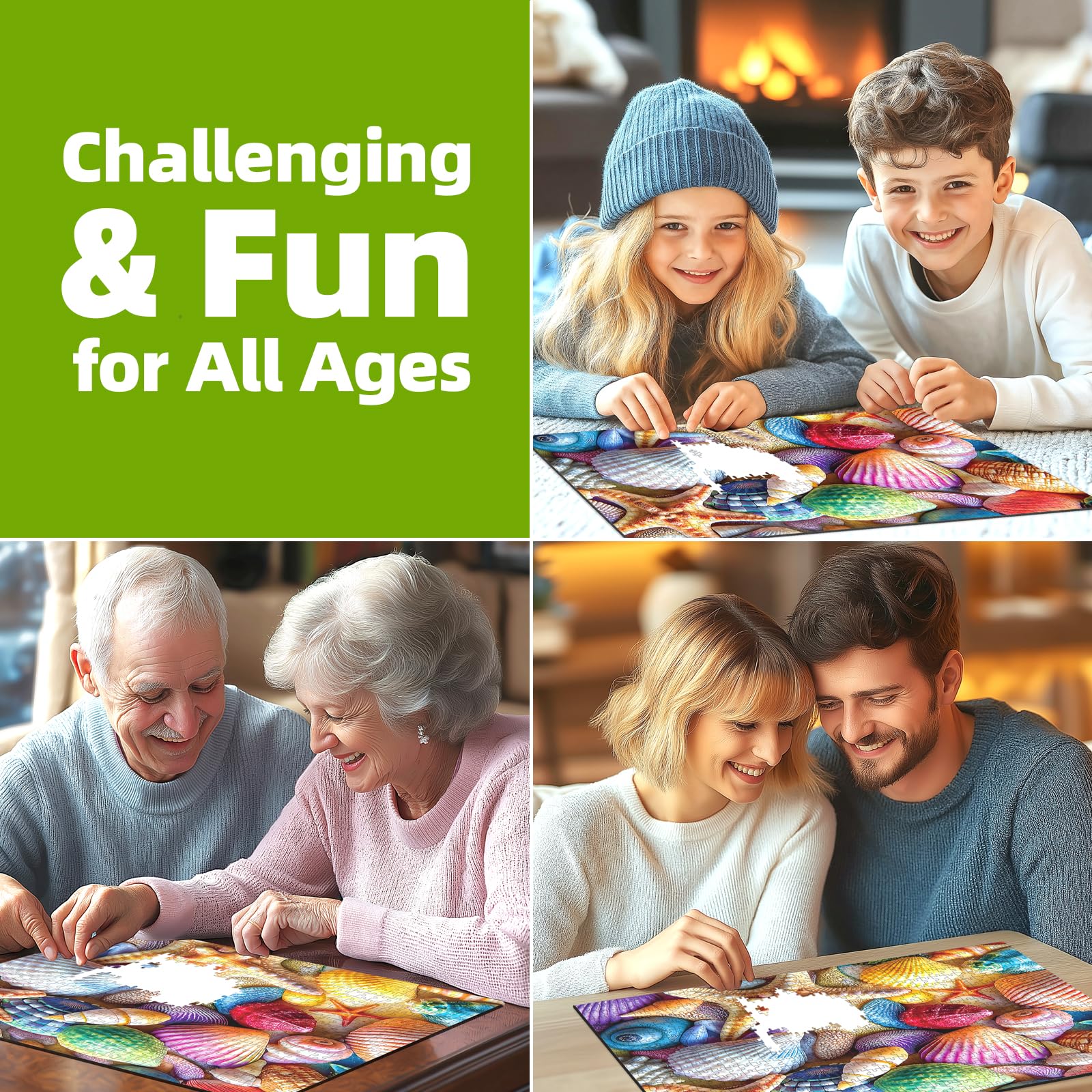 Blueforest premium cardboard build ensures durable, long-lasting puzzle sessions