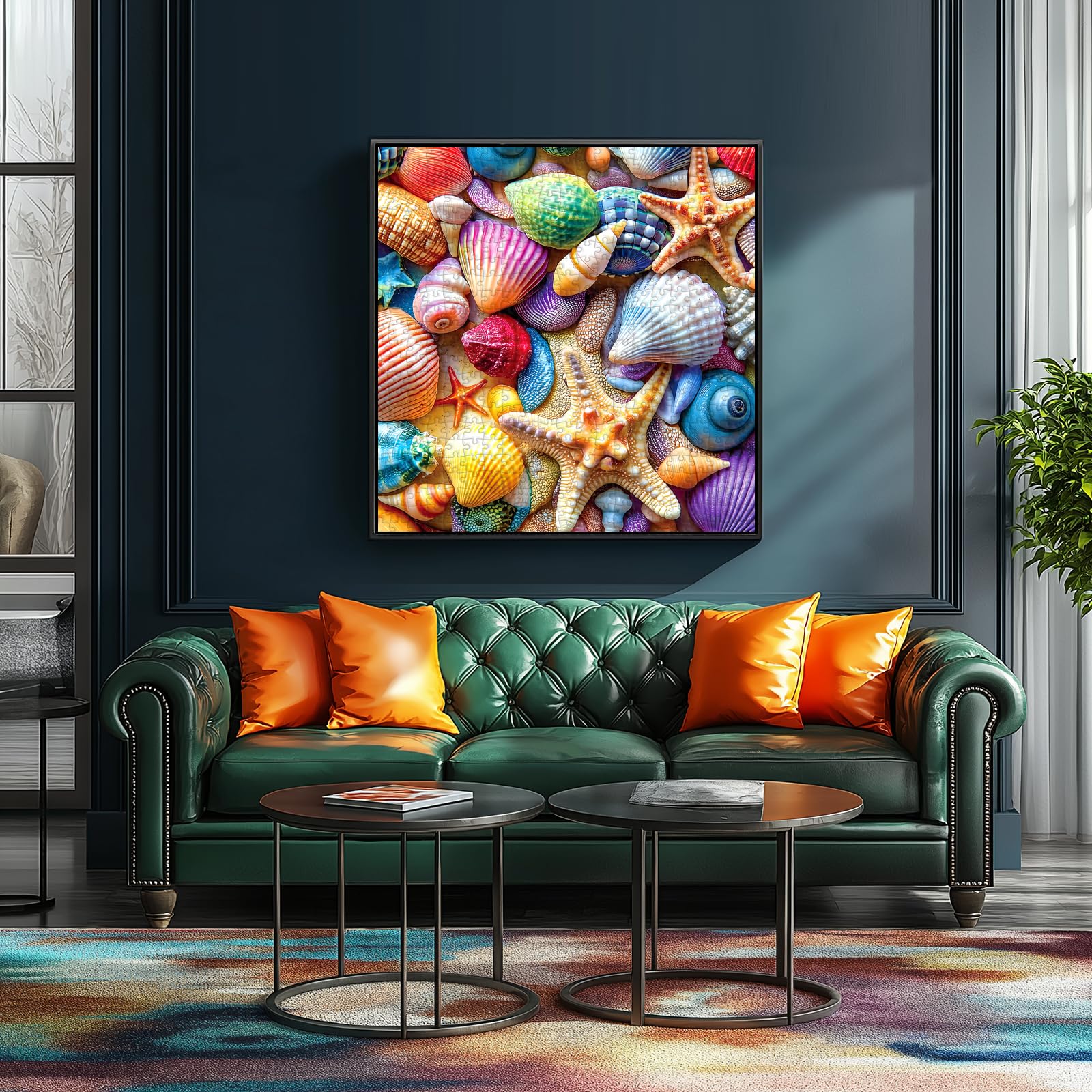 Blueforest 20x20 inch puzzle layout invites immersive concentration