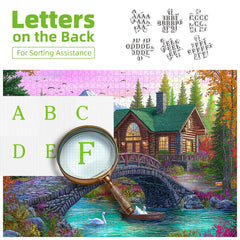 Blueforest snow-capped mountains puzzle for calm focus and inspiration.