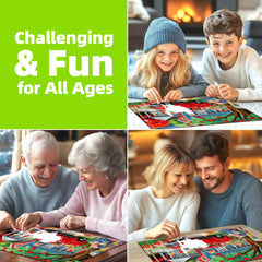 Blueforest Spring Countryside puzzle: dust-free materials support safe, lasting family fun.
