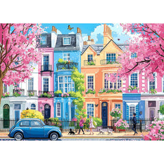Blueforest Spring Sakura box shows cherry blossoms and Paris street details for relaxing evenings.