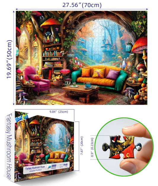 Blueforest vivid colors and intricate details enhance focus and visual appeal for seasoned puzzlers