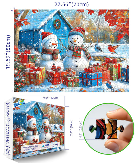 Blueforest puzzle poster view with gifts supports guided, stress-free assembly.