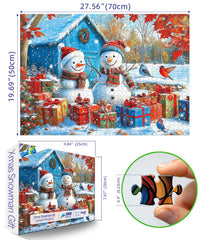 Blueforest puzzle poster view with gifts supports guided, stress-free assembly.