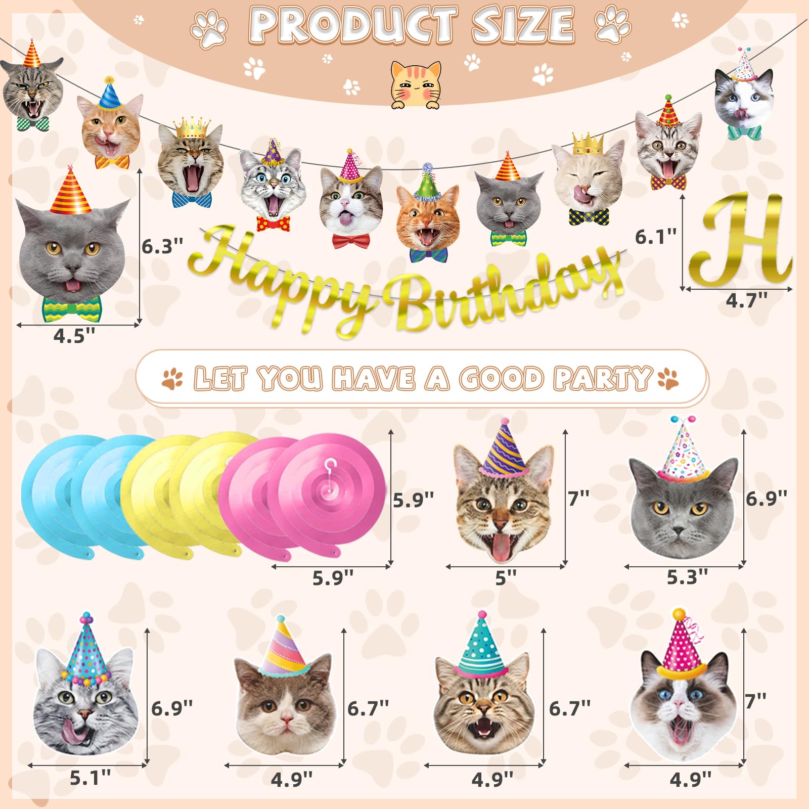 Bluegogo cat cards show playful expressions for a fun celebration.