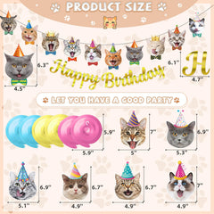 Bluegogo cat cards show playful expressions for a fun celebration.