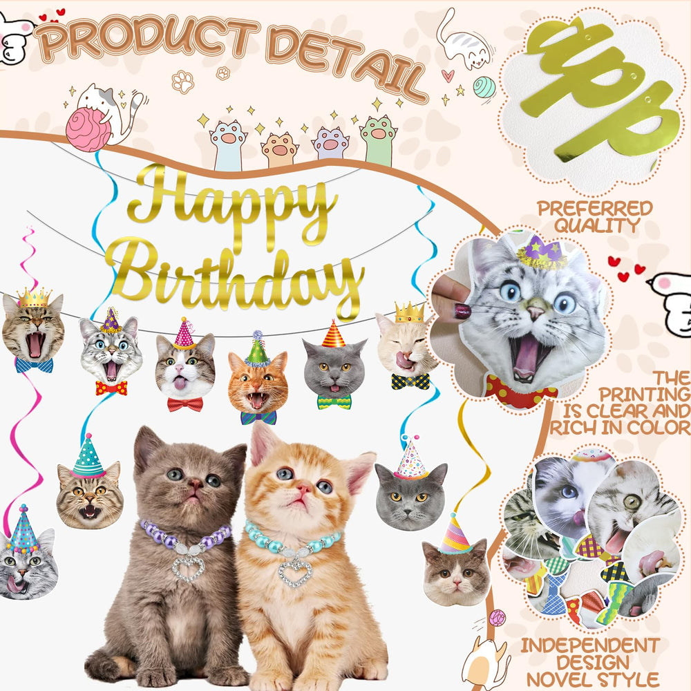 Bluegogo cat spirals add colorful swirls to decor.