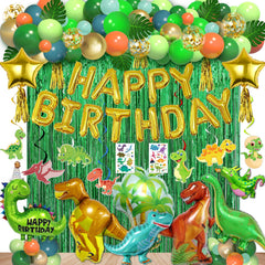 Bluegogo dinosaur balloon arch kit with large and small dinos for festive party decor