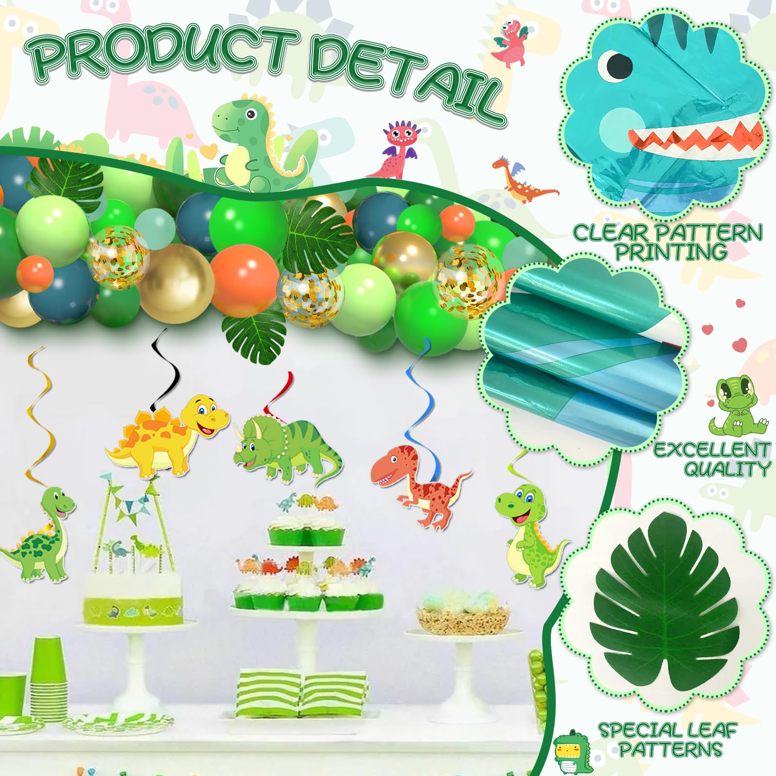 Bluegogo green rain curtain panels bring lush color to party ceilings