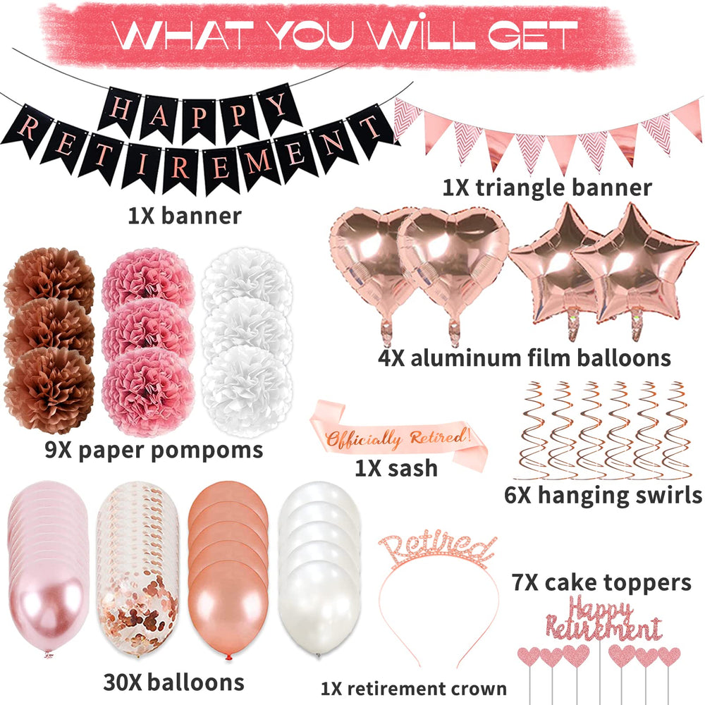 Bluegogo rose gold confetti balloons sparkle for festive moments.
