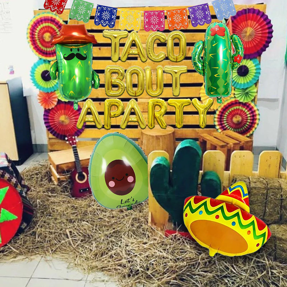 Bluegogo sombrero foil balloon combines festive flair with easy setup