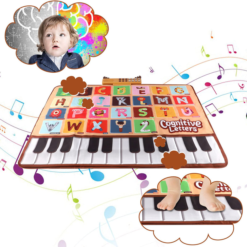 Bluejay Baby Piano Mat folded for easy storage and portability.