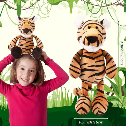 Blueweenly 9-8 inch tigers plush toy ideal for hugs and bedtime stories