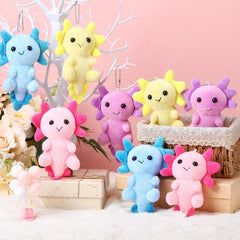 Blueweenly axolotl keychains in color variety for classroom rewards.