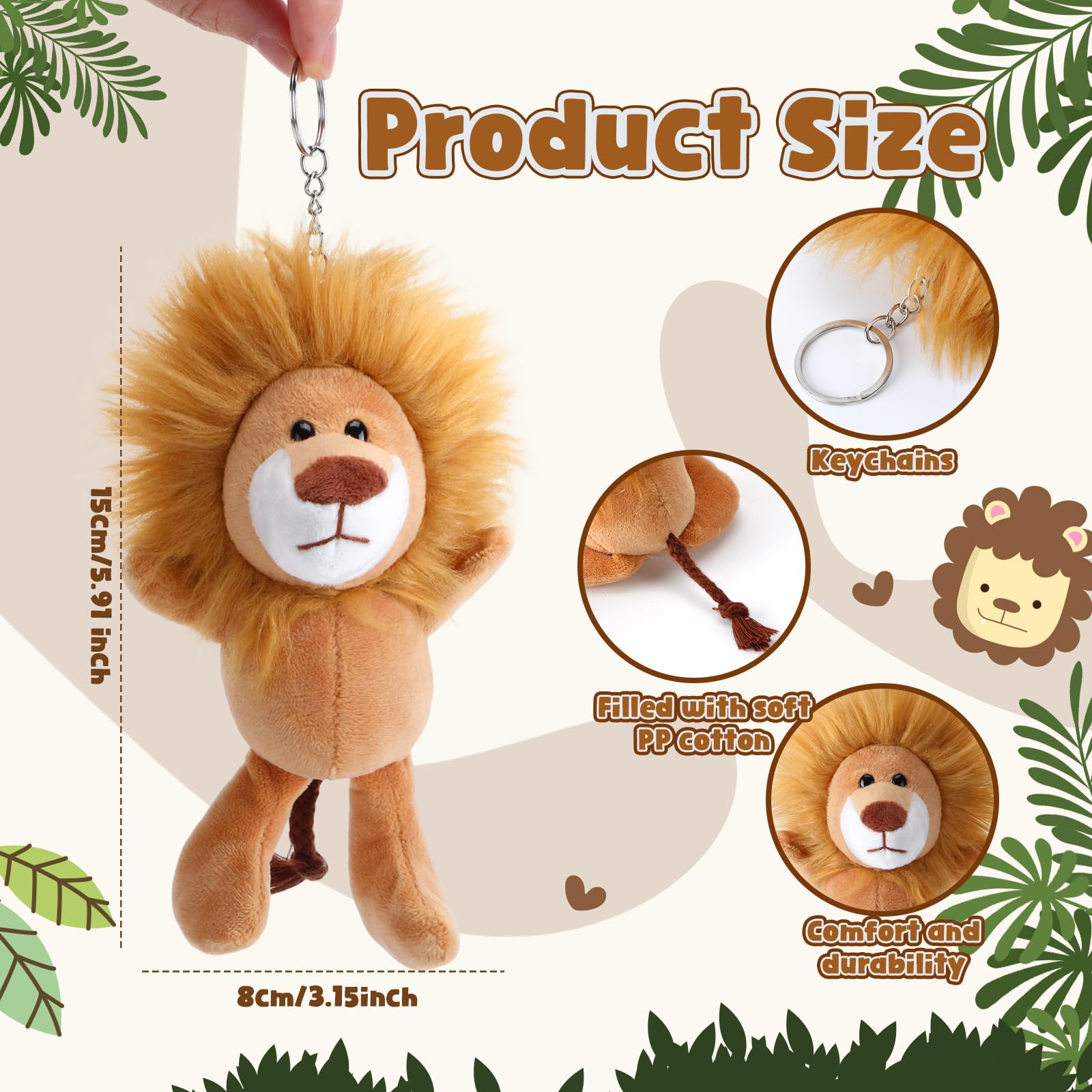 Blueweenly lion plush fabric close-up, soft touch for comforting use.