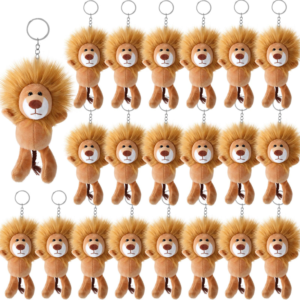 Blueweenly lion plush keychain set packaging, ideal for gifts and celebrations.