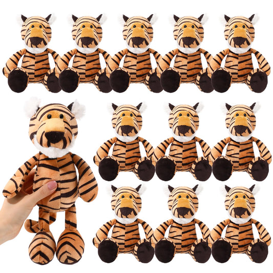 Blueweenly Tigers stuffed animals set of 12 for cuddles and room decor