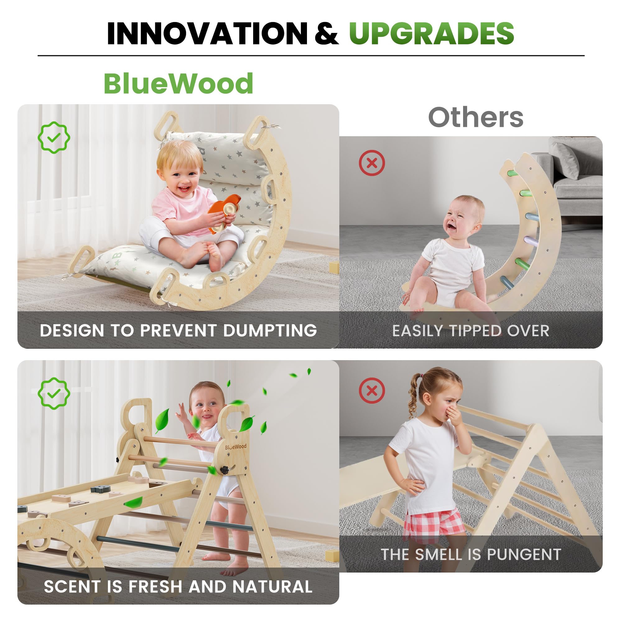 BlueWood 9-in-1 playset highlights versatile activities for growing toddlers.