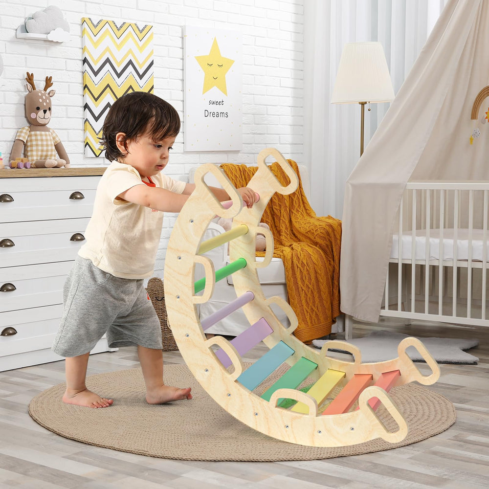 BlueWood Aurora play setup encourages creative games and full-body movement.