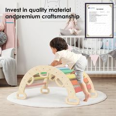 BlueWood Aurora rocker and arch combo supports versatile, safe play sessions.