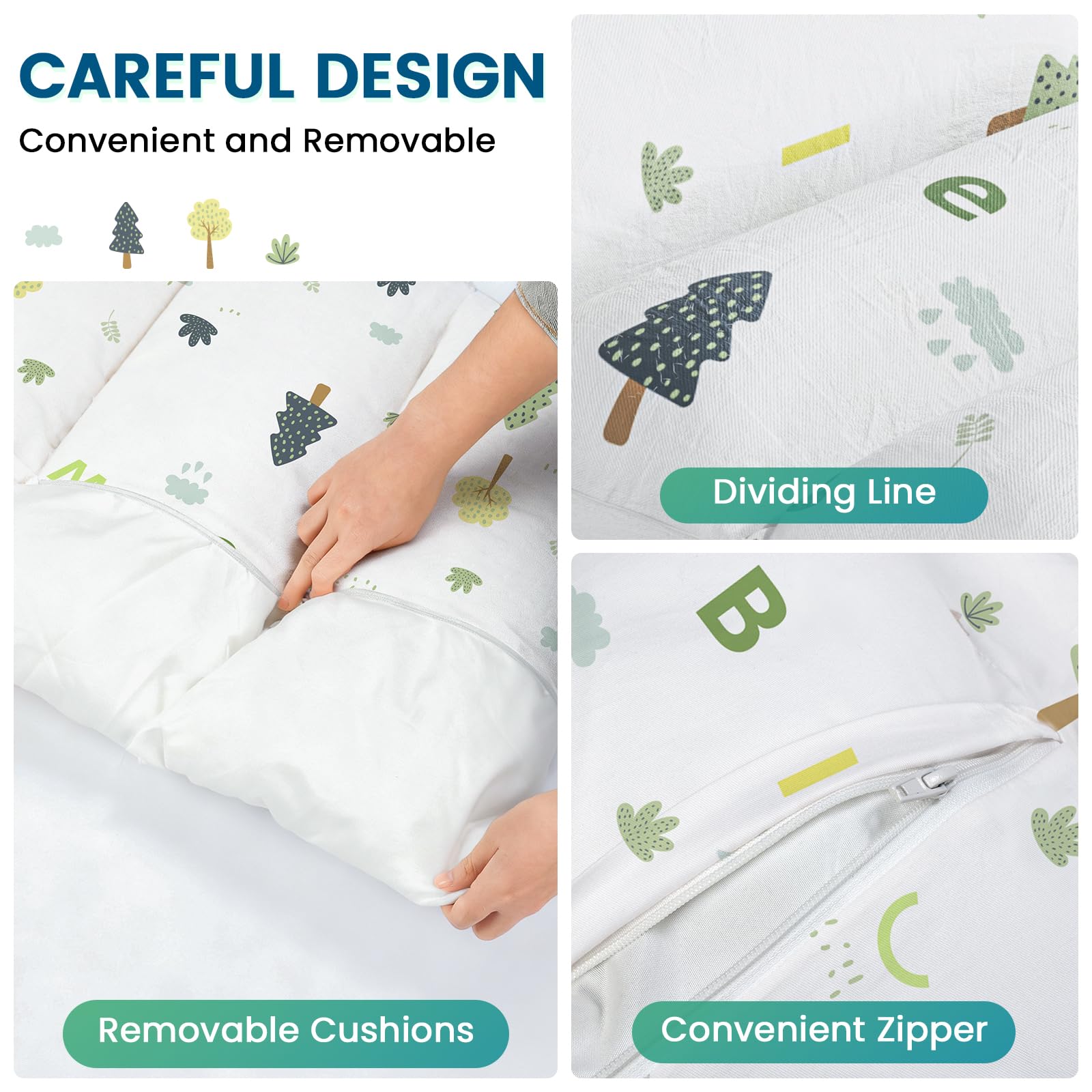 BlueWood cushion anti-slip straps prevent slipping during use