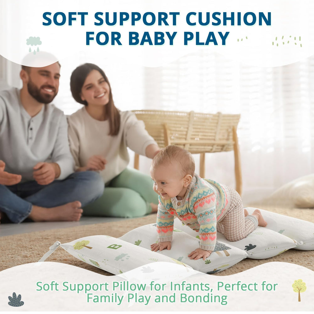 BlueWood forest-themed cushion enhances Montessori space for imaginative play