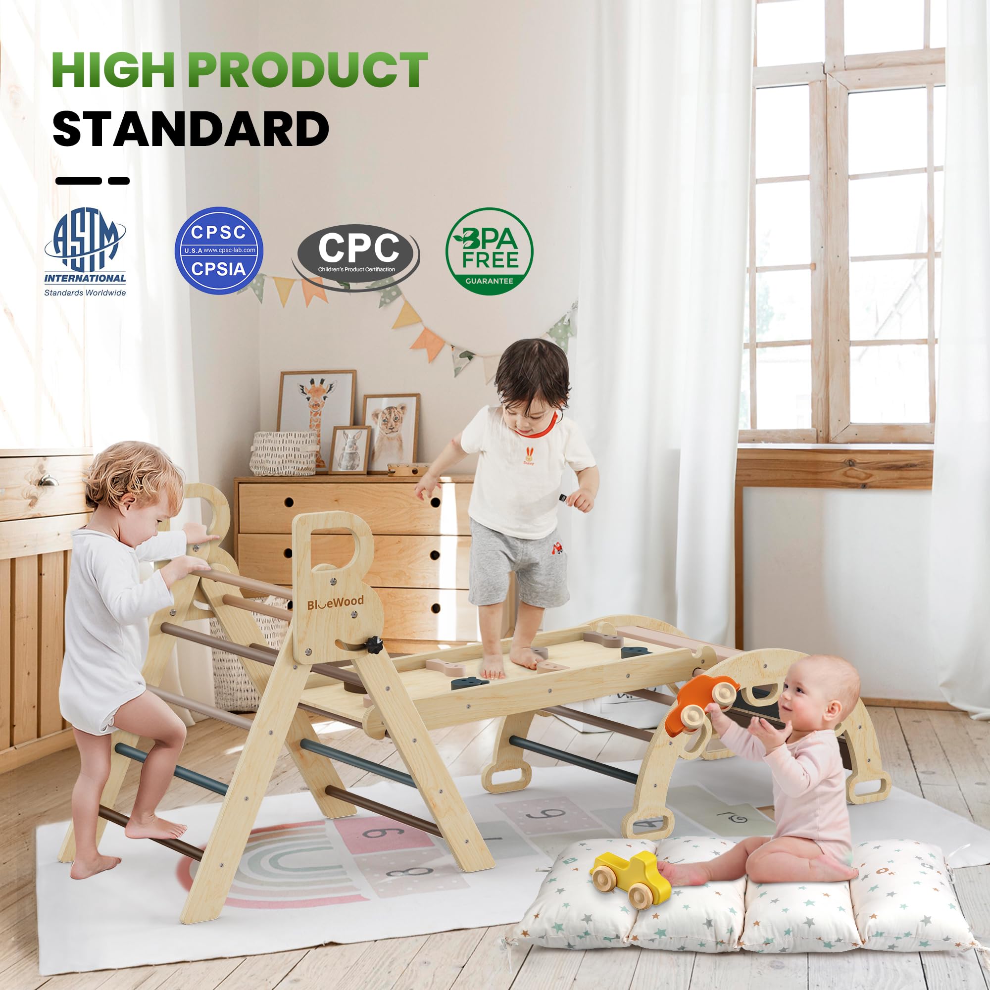 BlueWood cushion details with removable cotton padding for easy cleaning.