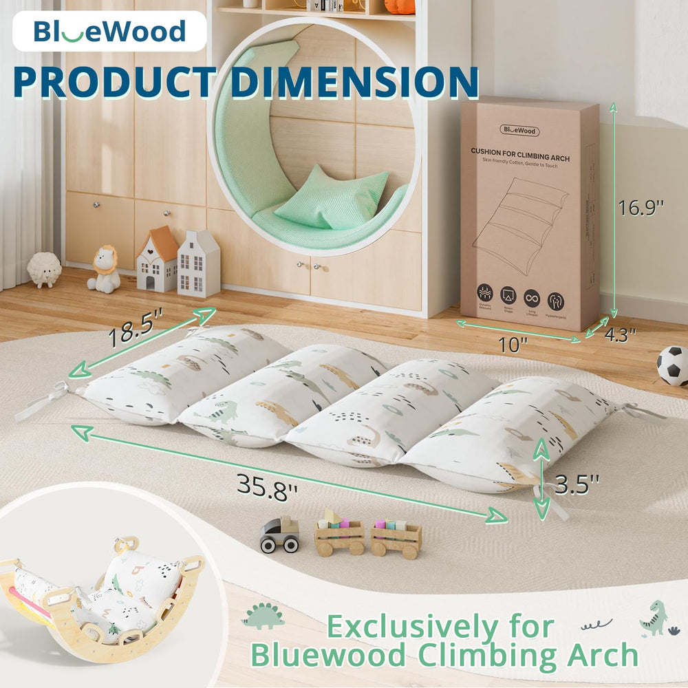 Pikler cushion interior with PP cotton filling for fluffy comfort.