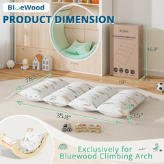 Pikler cushion interior with PP cotton filling for fluffy comfort.